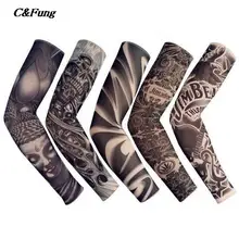 5 шт. тату рукава Комплект для Хэллоуина коллекция длинный боди искусство временная татуировка на руку летний солнцезащитный harajuku рукава