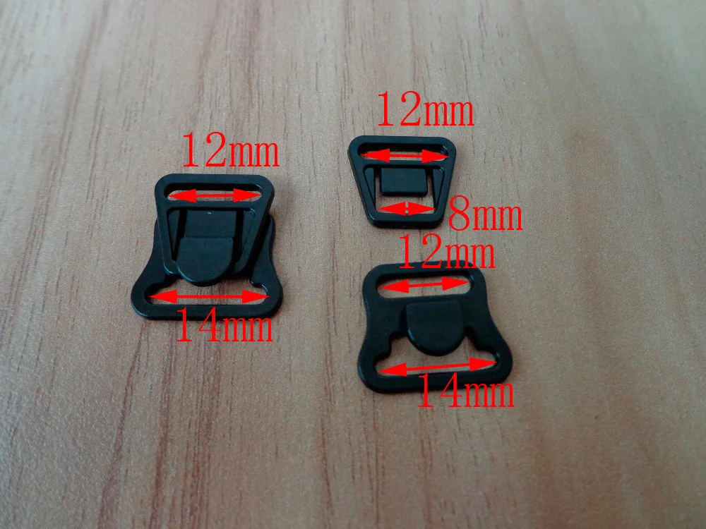 10Sets 1/2" Plastic Nursing Clips Breastfeeding Bra Clasps Black 12mm