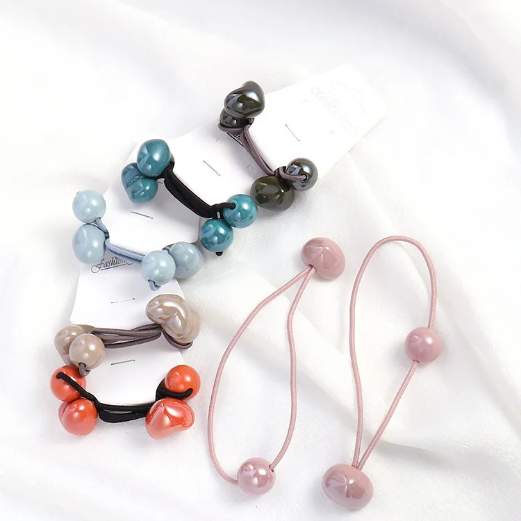 1PC Hair Rope For Girls Colorful Peach Heart Girl Hair Accessories Macaron Cake Color Student Hair Ring Head Rope G0409 1PC Hair Rope For Girls Colorful Peach Heart Girl Hair Accessories Macaron Cake Color Student Hair Ring Head Rope G0409