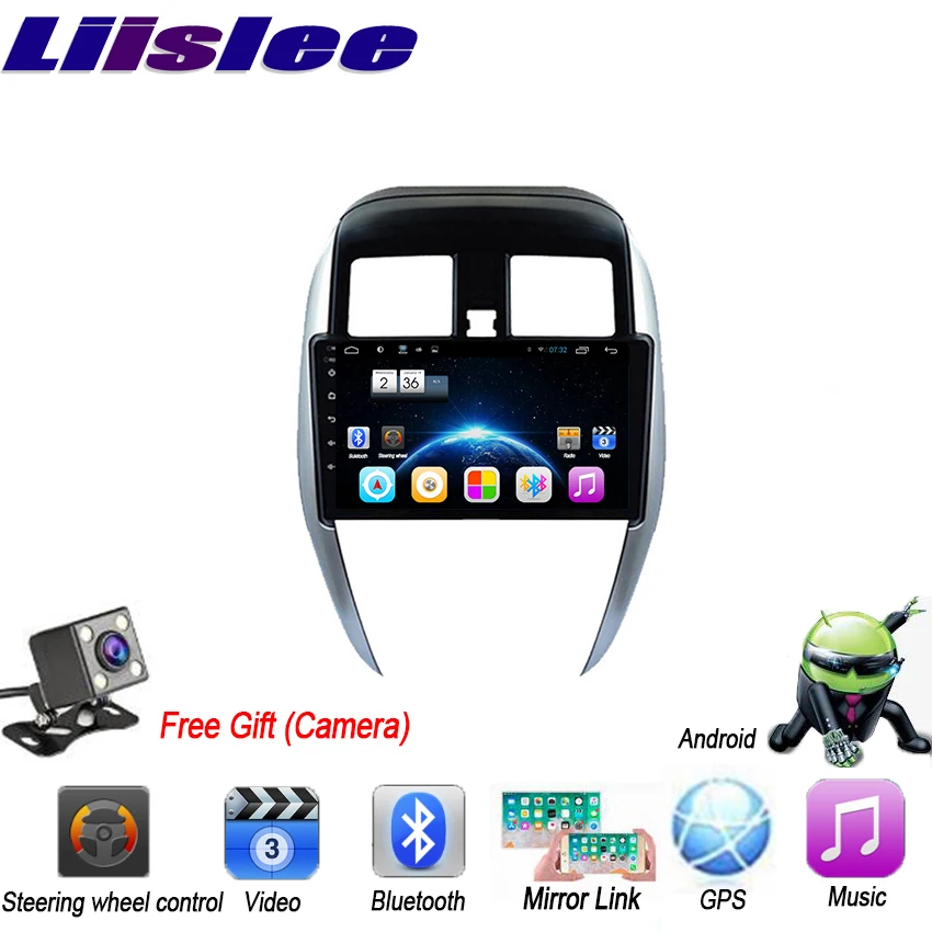 

For Nissan Sunny 2014~2018 GPS Android Car Multimidia Player 2din Autoradio Navigation Big screen Bluetooth Android Head Unit