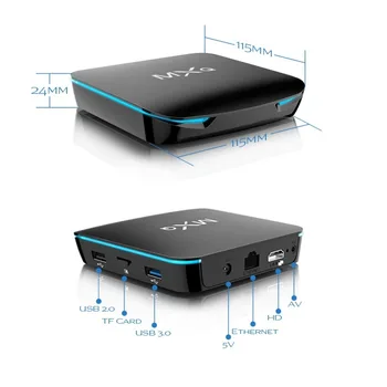 

MXQ G12 android 8.1 Amlogic S905X2 Quad Core Android8.1 4G+32G with dual wifi tv box