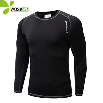 

WOSAWE Winter Thermal Fleece Cycling Base Layer Bike Bicycle Clothing Sports Shirts Long Johns Sportswear Compression Underwear