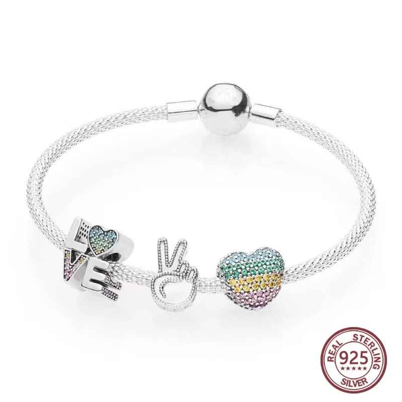 

Kristie Summer New Rainbow Series Love Of The Form Of The Heart Leather Cord Pendant Original Panner Jewelry For Women