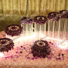 Свадебная Хрустальная подставка для торта/Свадебные украшения вечерние реквизит свадебный центральный 6 шт./партия Свадебная Хрустальная подставка для торта