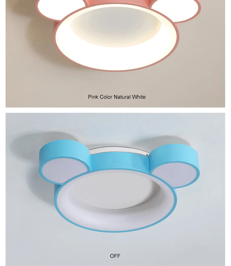 580x450 мм белый/розовый/синий готовой Современные светодиодные люстры для комнаты малыша детская спальня потолок крепление для люстры