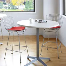 Барный набор 70 см высота сиденья современный дизайн хромированный или черный бертоа барный стул из металлической сетки для кассы и прилавка Stool-2PCS набор