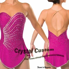 Пользовательские фигурное катание платья с спандексом бренд Vogue соревнования в фигурном катании платье на заказ DR2997