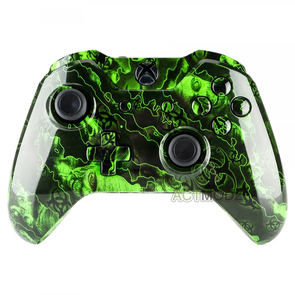 

Full Housing Shell Button for Xbox One Controller W/3.5 mm Jack Green Zombies