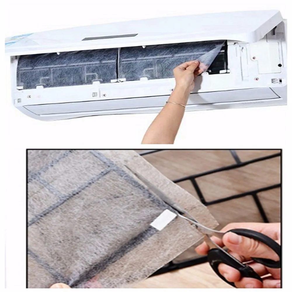 

2Pcs Air Conditioning Filter Papers Anti-dust Net Cleaning Purification