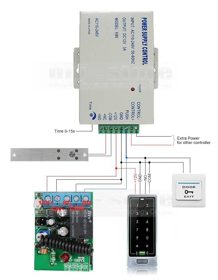 Diysecur Дистанционное управление Электрический домофоны RFID touch Reader пароль клавиатуры дверные Управление доступом безопасности Системы