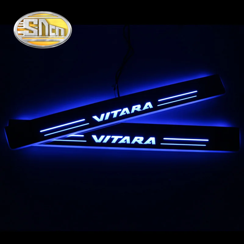  SNCN 4PCS Acrylic Moving LED Welcome Pedal Car Scuff Plate Pedal Door Sill Pathway Light For Suzuki - 32916579852