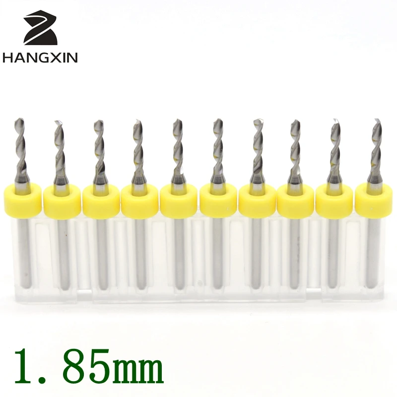 

1.85mm PCB Drill Kit Tools 10PCS Tungsten Carbide Metal CNC Router Wood Terminal Board Engraving Machine Milling Cutter