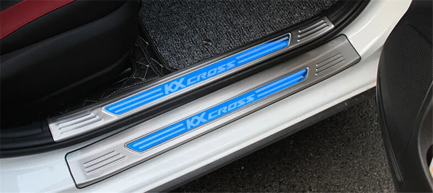 4 шт./лот автомобильные аксессуары нержавеющая сталь накладка на дверь педаль подоконника для KIA RIO X-LINE