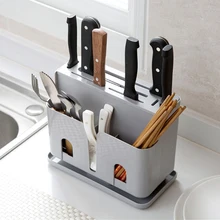 Creative Multifunctional Hollow Kitchen Storage Organizer Holder Rack for Chopsticks Knife Tableware Kitchen Accessories
