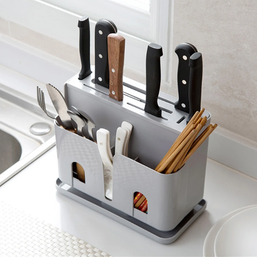 

Creative Multifunctional Hollow Kitchen Storage Organizer Holder Rack for Chopsticks Knife Tableware Kitchen Accessories