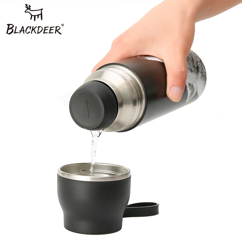 Уличная спортивная бутылка BLACKDEER термос чашка с ручкой двухслойная вакуумная