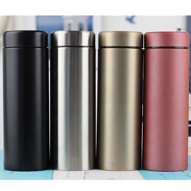 Stainless Steel Insulated Vacuum Flask Tumblers with Filter Thermo Mug ...