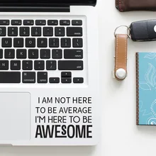 Self-motivation Quote Trackpad Decal Laptop Sticker for Apple Macbook Pro Air Retina 11 12 13 15 inch Mac Notebook Touchpad Skin