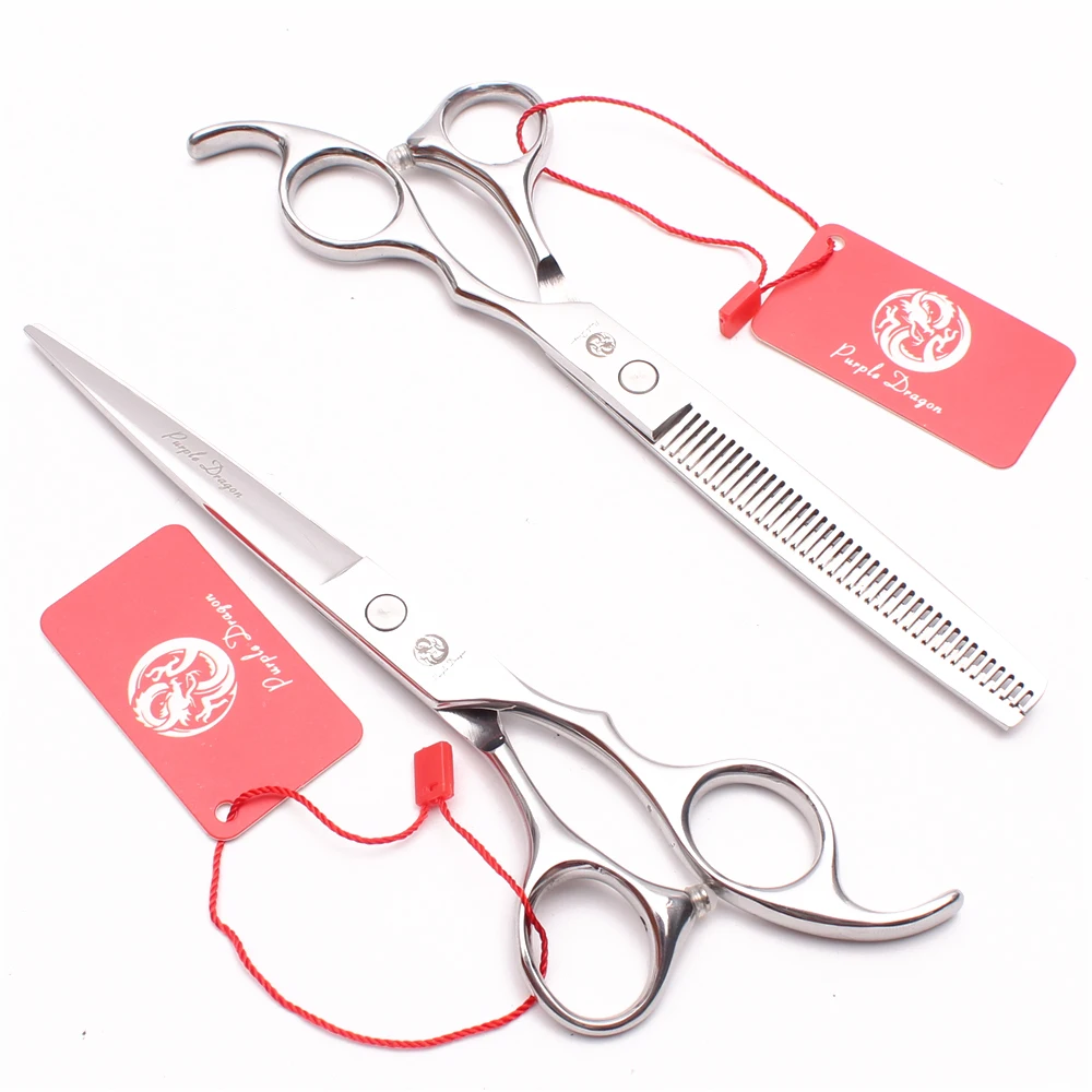 

Z1006 7.0" Purple Dragon Stainless Cutting Shears Thinning Scissors Hairdressing Scissors Barber Shop Professional Hair Scissors