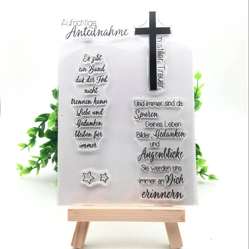 

Cross Transparent Clear Silicone Stamps for DIY Scrapbooking/Card Making/Kids Crafts Fun Decoration Supplies