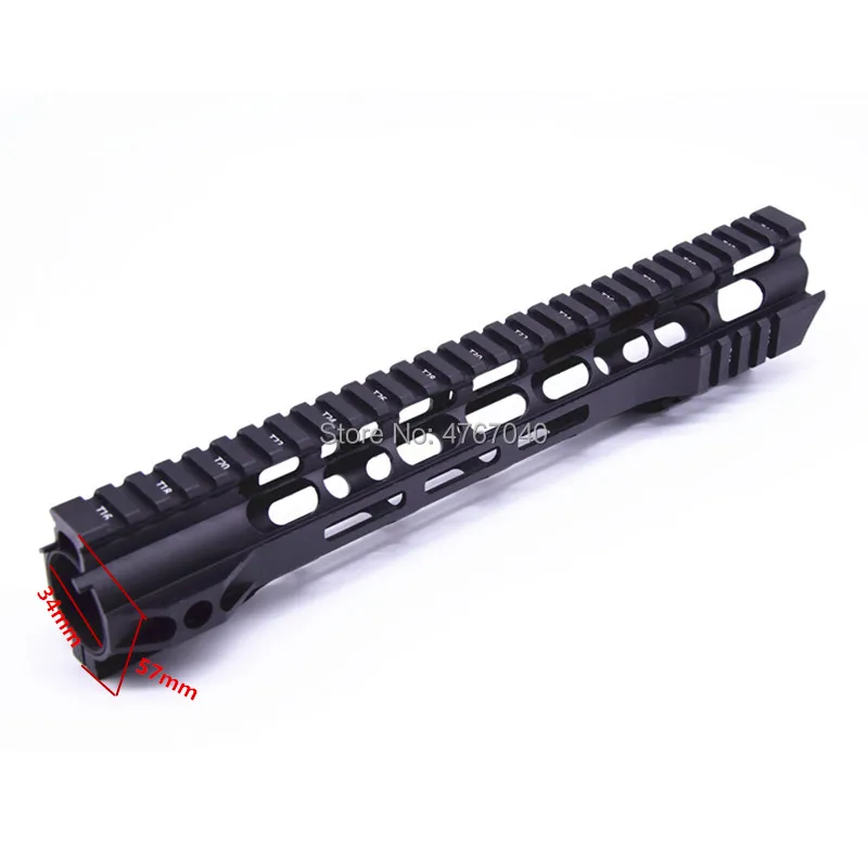 7-дюймовый mlok MLOK трубчатое цевье Super Slim ar 15 M4 M16 Handguard Quad Rail