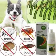 Pet Dog Cat Анти-Блоха падение инсектицид Блоха вшей насекомых Убийца жидких домашних насекомых Убийца спрей для собаки кошки щенка котенка лечение