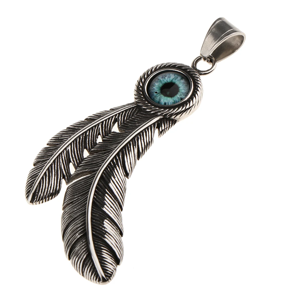 

Religious Lucky Blue Evil Eye Stainless Steel Amulet Pendant for Turkish Necklace Men Women Jewelry