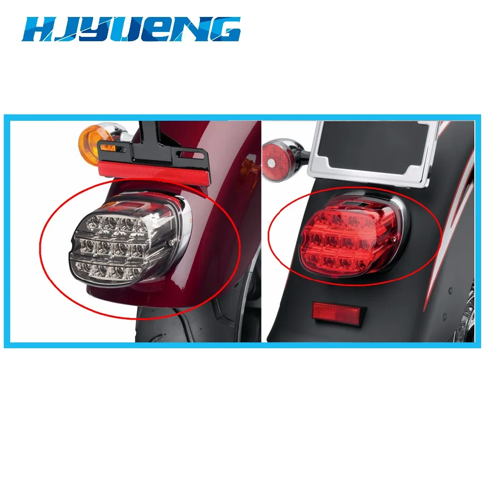 

Fatboy FLSTF Night Train FXSTB Sportster Road King Electra Glide Led Brake Tail Light Motorbike Rear Lamp Harley Dyna Softail