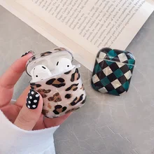 Роскошный Леопардовый bluetooth-наушник с милым рисунком вишни, силиконовый чехол для Airpods, чехол, защитный чехол для наушников