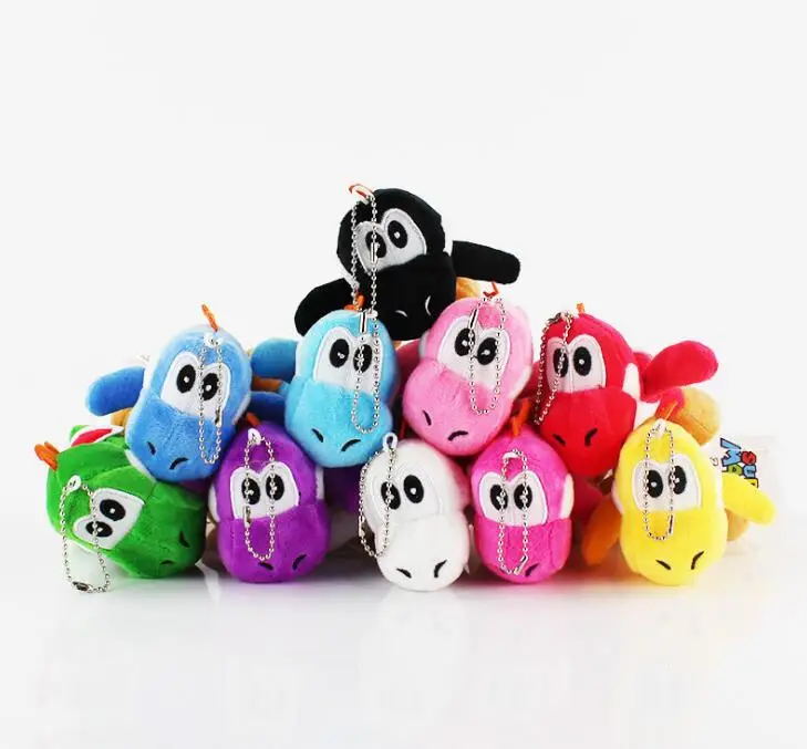 10cm Super Mario Bros Yoshi Stuffed Plush Toys With Keychain Pendant for Children hot 10cm Super Mario Bros Yoshi Stuffed Plush Toys With Keychain Pendant for Children hot
