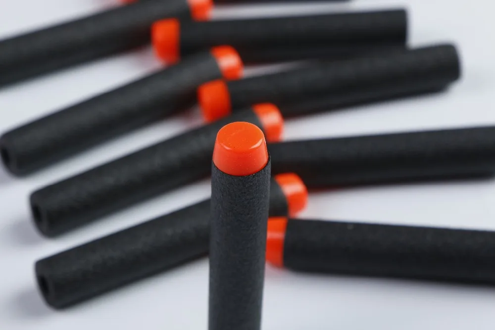 50 шт. для Nerf пулями мягкими дырочку головы 7 2 см заправка игрушка дартс черный