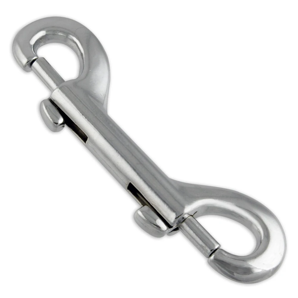 

1PCS Double Ended Snaps Hooks Stainless Steel Clips Snap Key Holder Camping Hiking Climbing Accessories