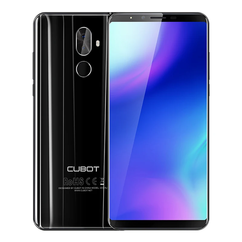 Смартфон Cubot X18 Plus MT6750T, четыре ядра, 4 Гб ОЗУ, 64 Гб ПЗУ, 5,99 дюйма, 18:9 FHD+,, Android 8,0, 4000 мА/ч, задняя двойная камера, 4G LTE - Цвет: Black