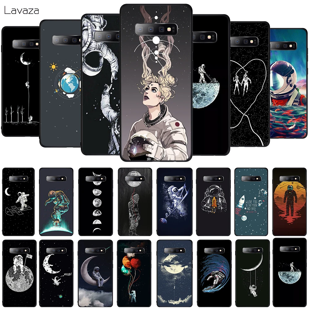 Мягкий ТПУ чехол для телефона Lavaza Space Love Moon Astronaut Samsung Galaxy A10 A30 A40 A50 A70 M10 M20 M30