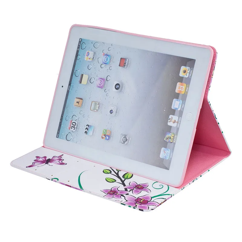 Чехол для Apple iPad 2 iPad 3 iPad 4 Smart Пу; кожа; силикон чехол-подставка флип детский Чехол Стилус