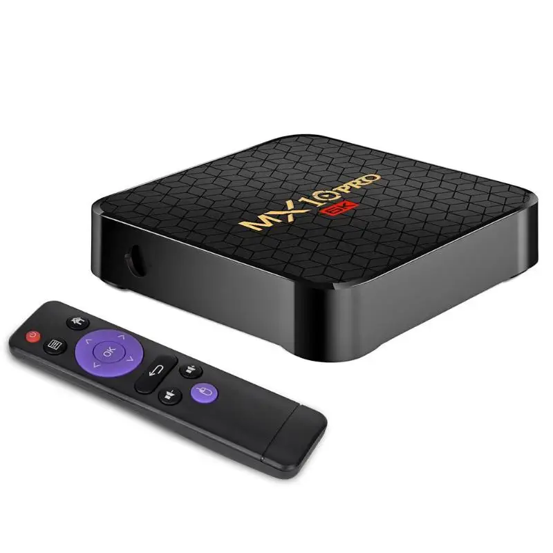 MX10 Pro Android 9,0 Smart ТВ коробка 4 ядра HD2.0 Allwinner H6 компьютерной приставки к телевизору 6K USB 3,0 4 Гб оперативной памяти Media Player Декодер каналов кабельного телевидения