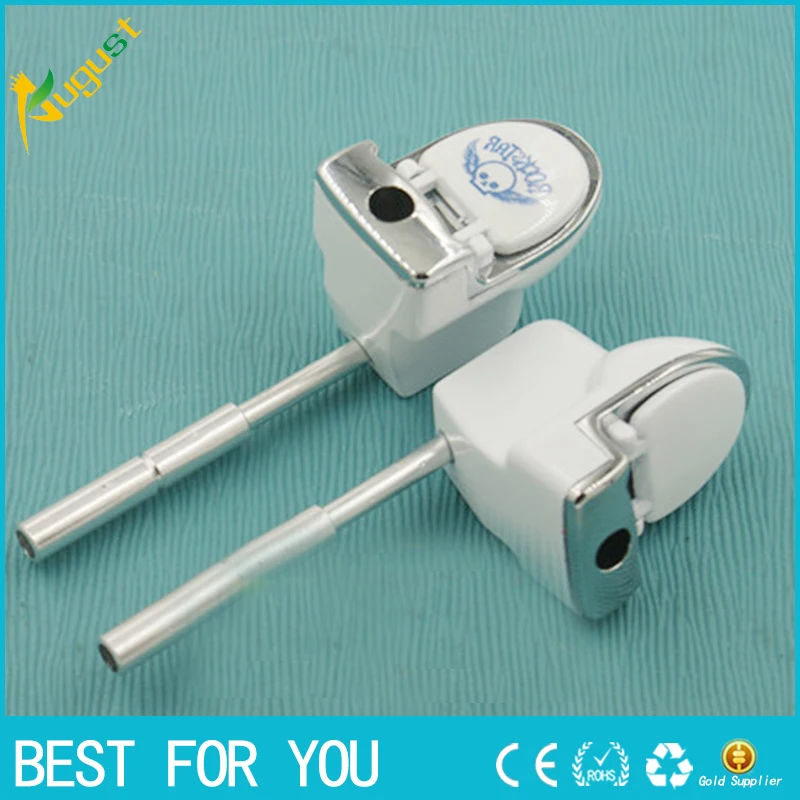 100pcs/lot Wholesale metal smoking pipe Toilet Pattern long portable