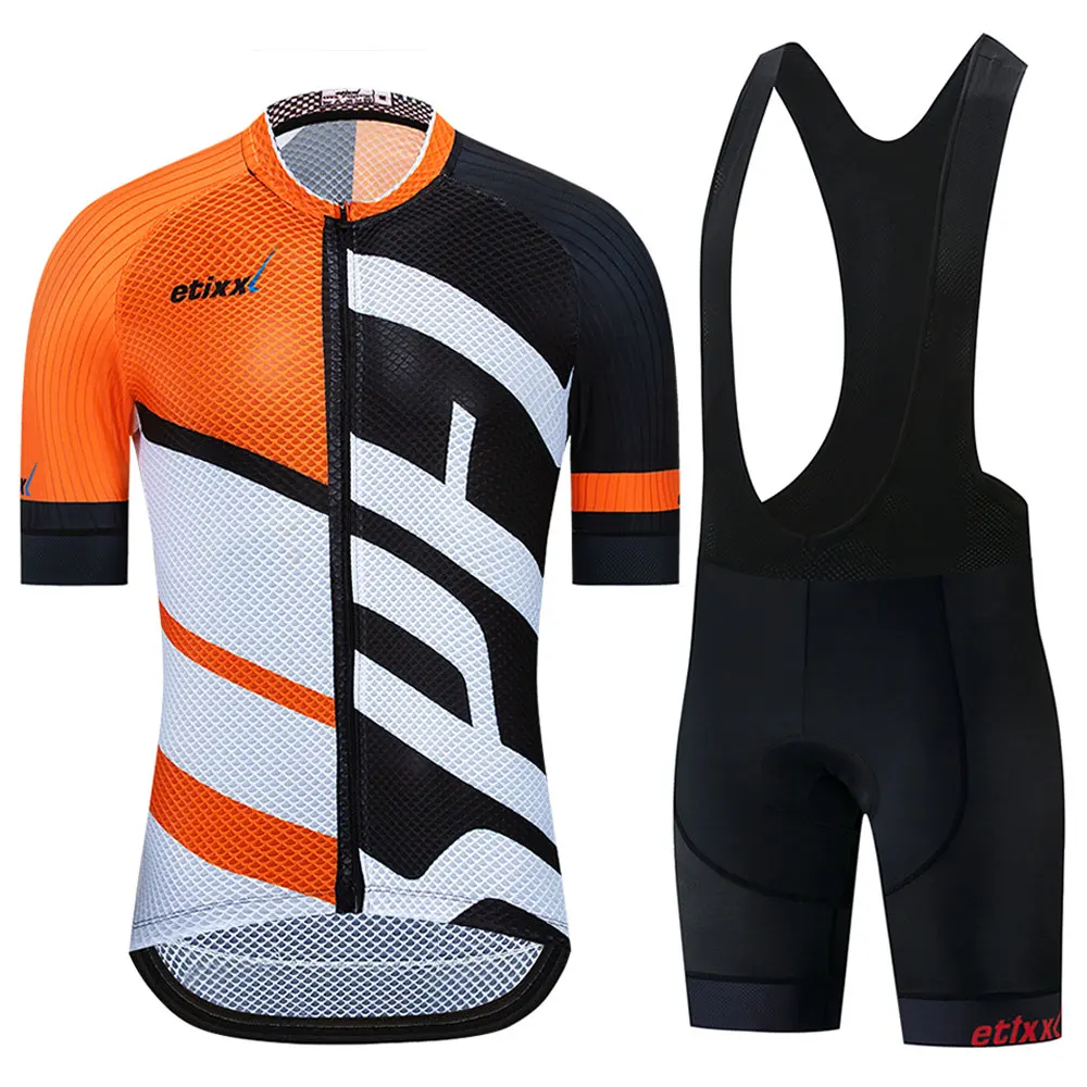 Ropa Ciclismo Maillot велосипедная форма комплект одежды для велоспорта/Одежда для шоссейного велосипеда гоночная одежда быстросохнущая Мужская велосипедная майка короткий комплект