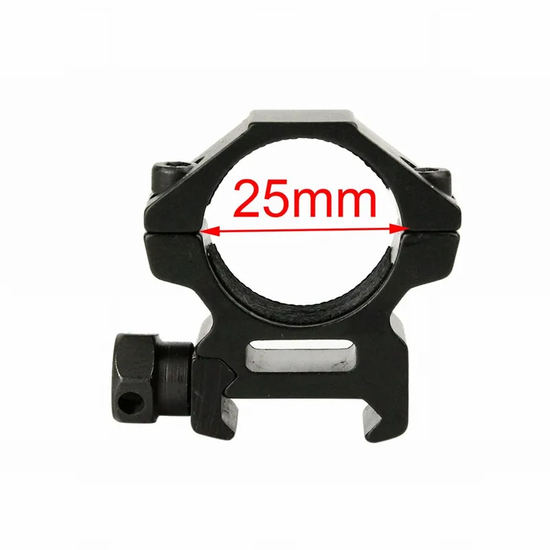 Airsoft 25mm Ring Quick Release Scope Holder Tactical Hunting Accessories Wide Low Ring Mount Military Heavy Duty Weaver Rail