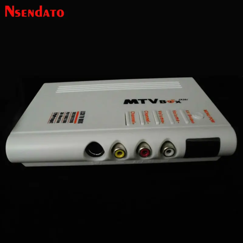 MTV LCD TV Box Computer To VGA S-Video Analog TV Program Receiver Tuner LCD Monitor PAL NTSC For DVD/PDP/PS2