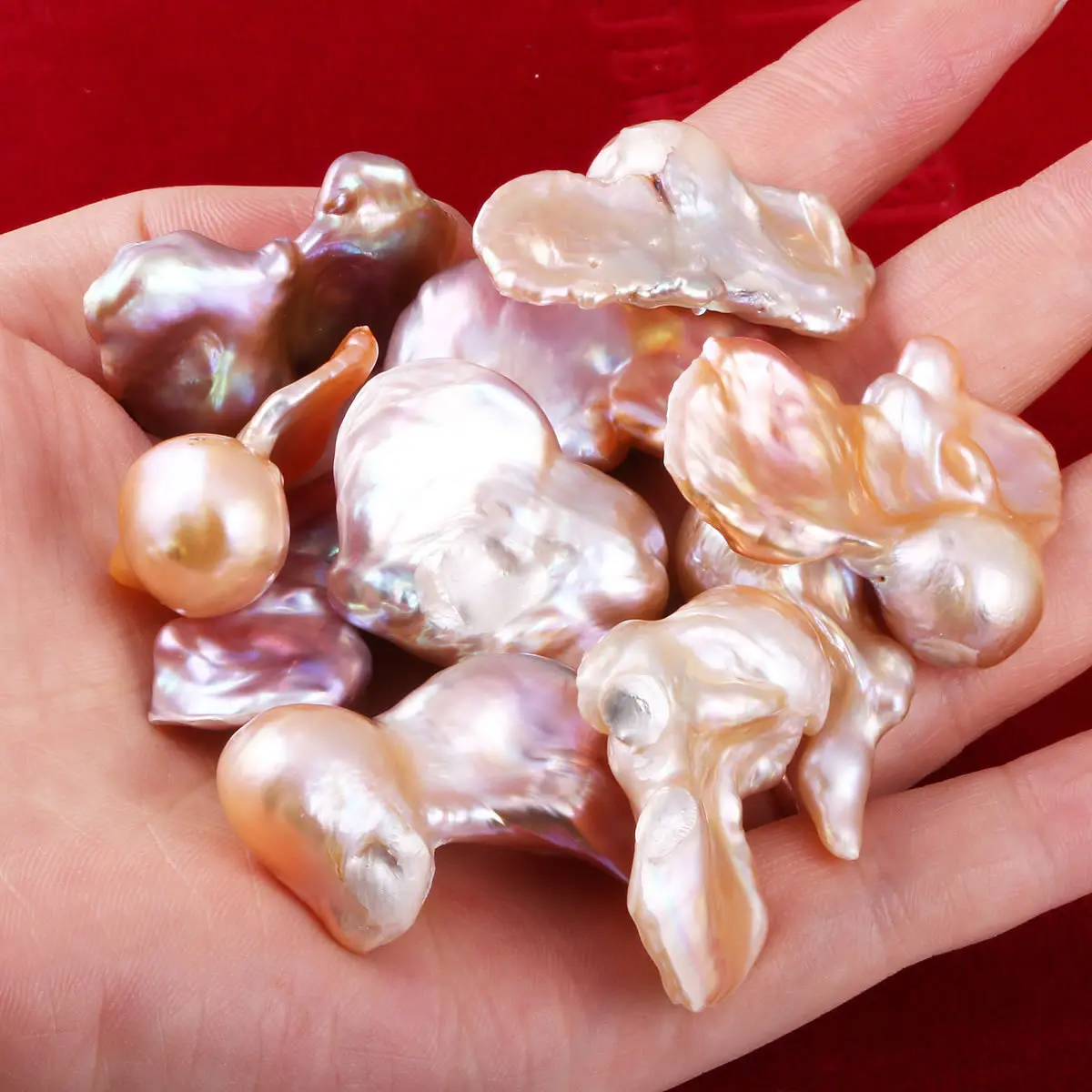

New style Baroque pearl particles bare beads 15-20mm colorful pearl Beads for Jewelry Making DIY Women Necklace Bracelet