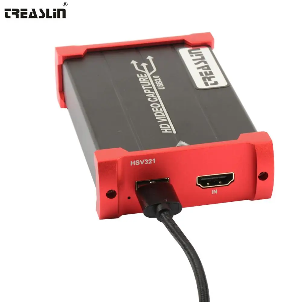 

TreasLin 1080P 60FPS Game Streaming Game Capture Card HDMI Video Capture Device USB 3.0 Game Capture Recorder for Live Game
