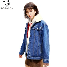 Новинка, осенне-зимнее джинсовое пальто для женщин, теплое джинсовое модное женское однобортное пальто-бомбер размера плюс, свободная эксклюзивная куртка CY65