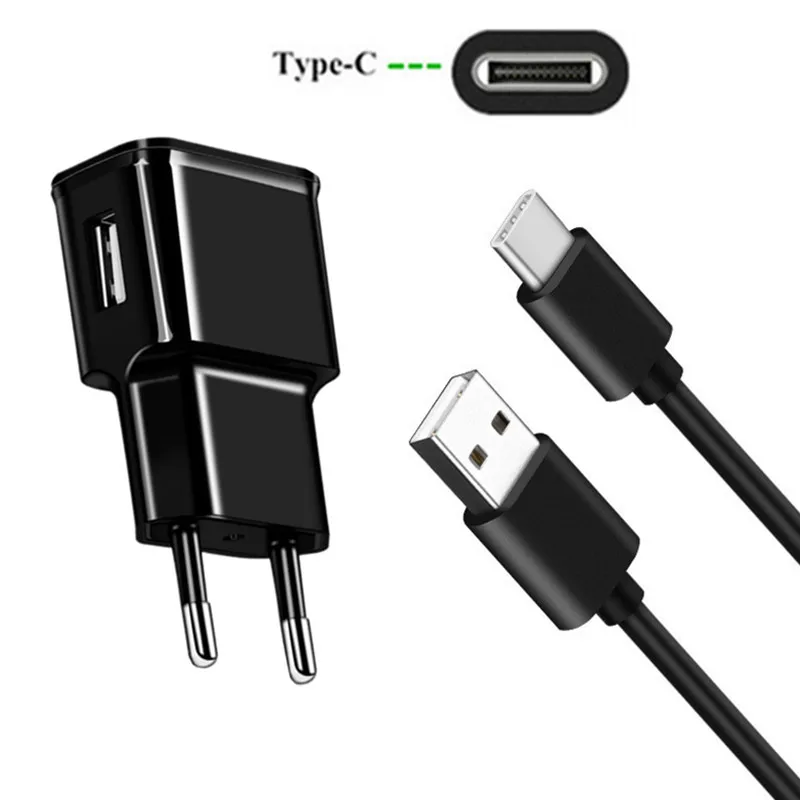 

5V 2A EU Plug Wall USB adapter & Type C USB Data Charger Cable For Redmi Note 7 pro Zenfone ZE620KL 5z ZS620KL OnePlus 3T 5 6 6T