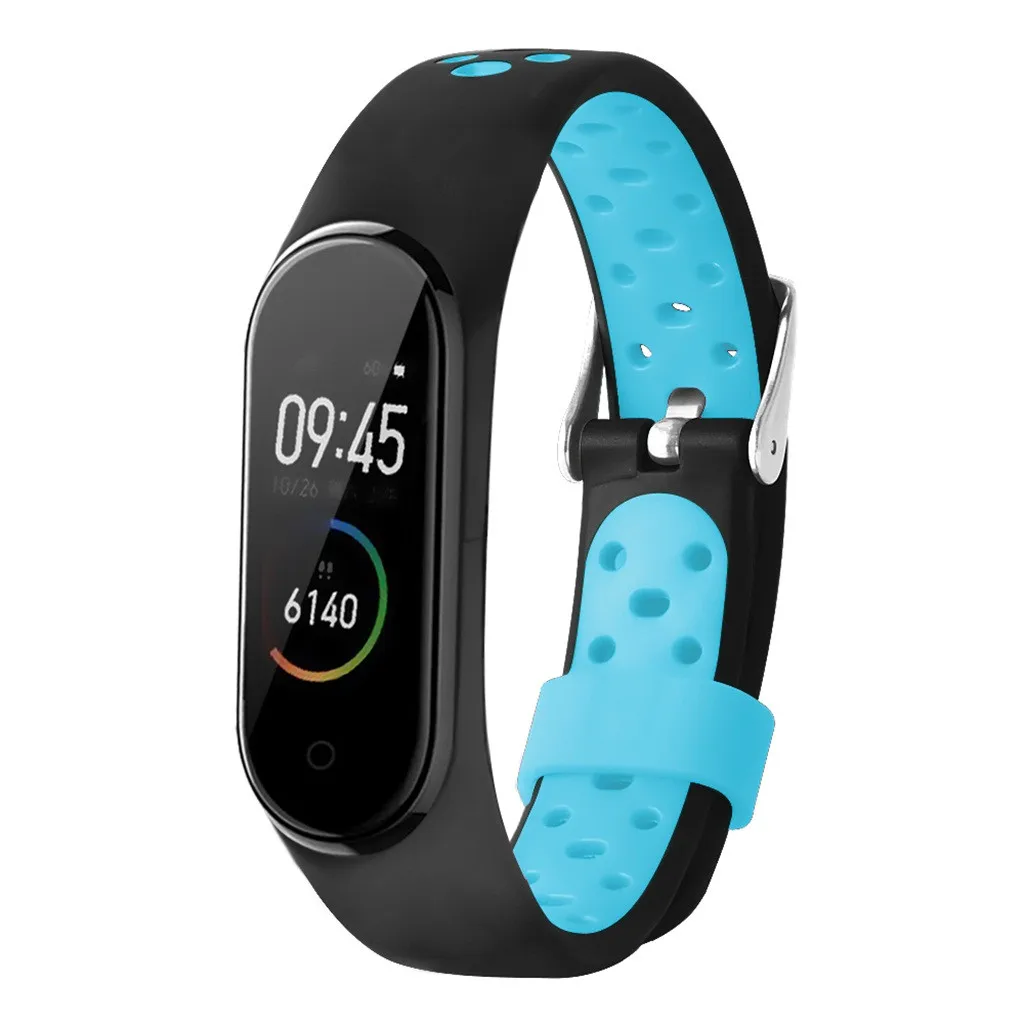 

Strap wrist Replacement Ventilate Sport Soft Wristband Wrist Strap For Xiaomi Mi Band 4 Colorful pulsera correa 613#
