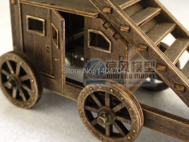 

Scale 1:72 classic ancient War machines wooden model kit Age of Empires Aerial Ladder DIY toys 1set