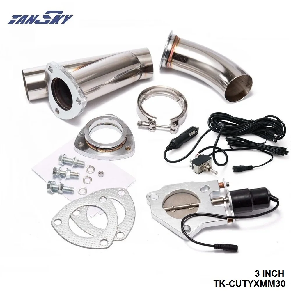 3" Electric Cutout/E Cut Out Valve System W/O Switch for Exhaust