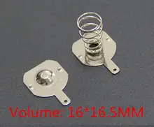 100pcs 18650 positive and negative single contact spring plate ( 50Pairs) 16×16.5mm