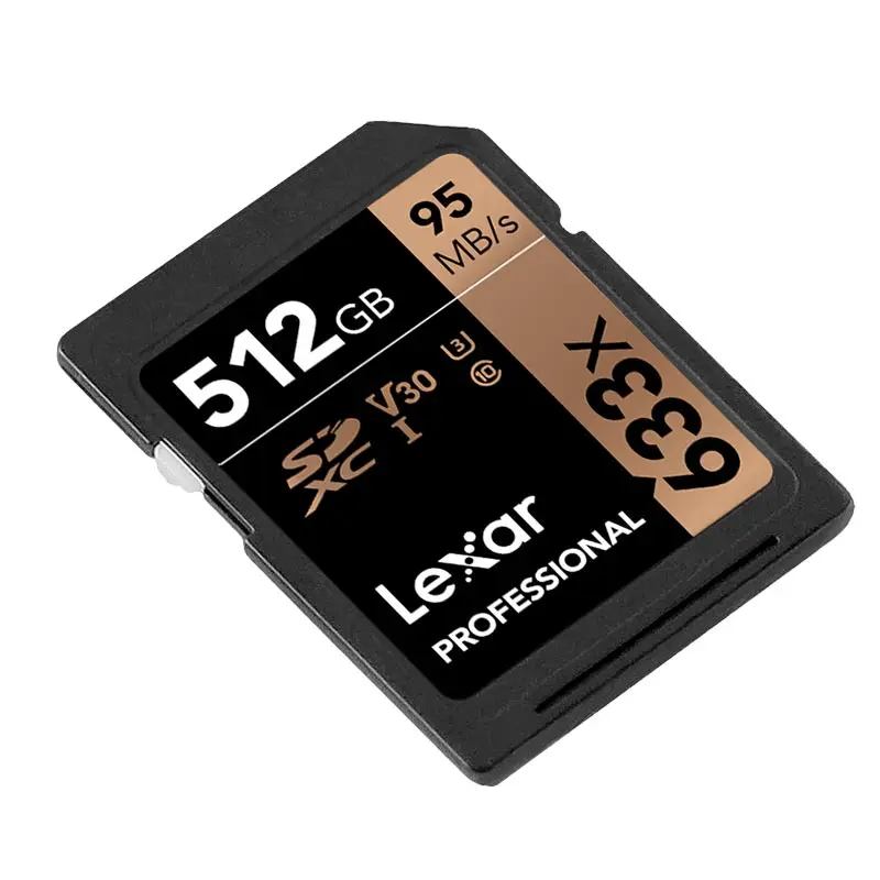 Lexar флешка мышь 512 ГБ флеш карта SDXC sd U3 карты памяти класса 10 memorias sd 512 GB 95 МБ/с. для цифровая зеркальная камера и камера HD