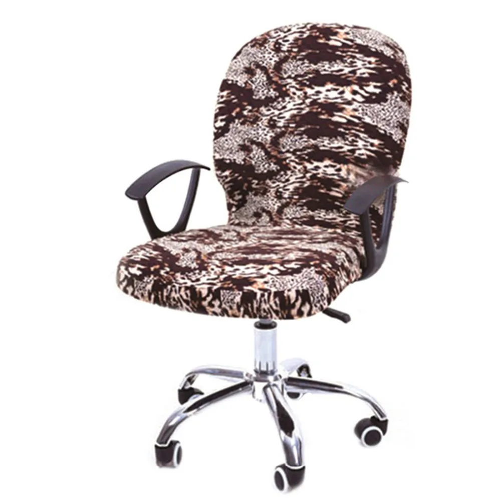 

Office Chair Cover Elastic Spandex Seat Covers for Computer Chairs Stretch Rotating Chair Covering Computer Desk Seat Slipcover
